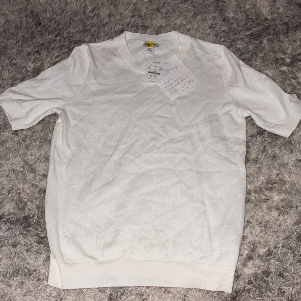 NWT J. Crew Short Sleeve Tee (Small damage o collar)